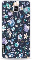 Casetastic Samsung Galaxy A5 (2016) Hoesje - Softcover Hoesje met Design - Flowers Navy Print