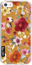 Casetastic Apple iPhone 5 / iPhone 5S / iPhone SE Hoesje - Softcover Hoesje met Design - Flowers Mustard Print