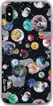 Casetastic Apple iPhone X / iPhone XS Hoesje - Softcover Hoesje met Design - Cosmic Black Print