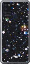Samsung Galaxy A21s Hoesje Transparant TPU Case - Galactic Bokeh #ffffff