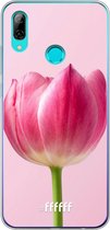 Huawei P Smart (2019) Hoesje Transparant TPU Case - Pink Tulip #ffffff