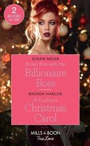 Stolen Kiss With Her Billionaire Boss / A Cowboy's Christmas Carol: Stolen Kiss with Her Billionaire Boss (Christmas at the Harrington Park Hotel) / A Cowboy's Christmas Carol (Mon