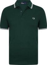 Fred Perry M3600 polo twin tipped shirt - heren polo Ivy / Snow White -  Maat: 3XL