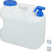 Relaxdays jerrycan met kraan - water jerrycan - watertank - waterreservoir - voor camping - 18 liter