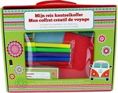 Rage: 'Hou je smoel' Koffer Mijn Vakantie / Reis knutselkoffer - Kids - Knutselen en spelletje voor onderweg - Koffer met knutsels - auto /  vliegtuig