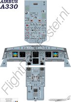 Airbus A330 - 200 / 300 - T-Bone (Enkele A0 poster) FlightDeckPoster / Cockpitposter / Cockpit poster / Cockpit mockup