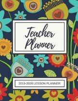 Lesson Planner for Teachers: Weekly and Monthly Teacher Planner - Academic Year Lesson Plan and Record Book with Floral Cover (July through June)