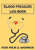 Blood Pressure Log Book for Men & Women: 7 x 10 53 Week Daily Blood Pressure Notebook and Heart Rate Tracker Notepad Stethoscope Cover (54 Pages)