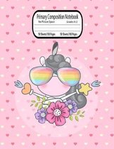 Primary Composition Notebook No Picture Space: Unicorn Pink for girls