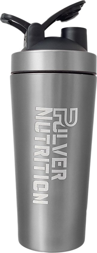 Pulvernutrition Inox Shaker Cup - Protéine Shaker - Sans BPA - 700ml à  1000ml - Grijs/... | bol.com
