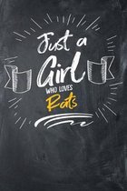 Just a Girl Who Loves Rats: Dot-Grid, 120 Page Notebook