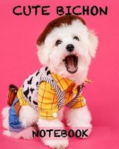 Cute Bichon Notebook: With Sayings To Inspire At The Top Of Each Page