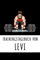 Trainingstagebuch von Levi: Personalisierter Tagesplaner f�r dein Fitness- und Krafttraining im Fitnessstudio oder Zuhause