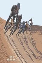 BMX Journal: BMX cycling notebook journal with 110 blank lined sheets. Great gift for cycling fans and adventurers.