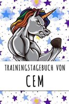 Trainingstagebuch von Cem: Personalisierter Tagesplaner f�r dein Fitness- und Krafttraining im Fitnessstudio oder Zuhause