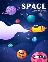 Space Coloring Book for Kids Age 2-4