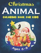 Christmas Animal Coloring Book for Kids