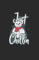 Christmas Chillin' Snowman Notebook