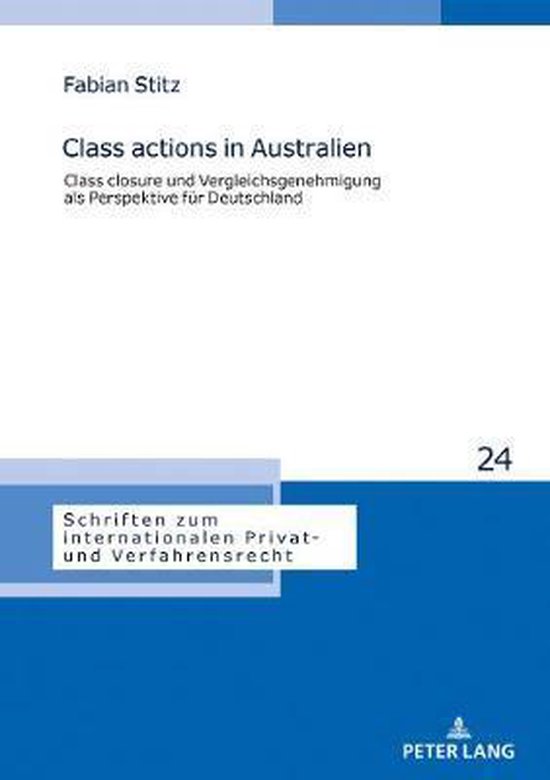 Class Actions in Australien 9783631789278 Fabian Stitz Boeken