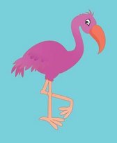 FLAMINGO Composition Notebook: 7.5 X 9.25 Primary Ruled 110 pages book for girls, kids, school, students and teachers