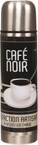 Thermosfles met Retro-print – Inox – Cafe Noir – Zwart - 450ml