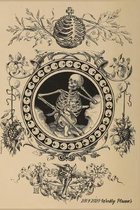 2019-2020 Weekly Planner: Victorian Skeleton and Child; Weekly Calendar July 2019-December 2020, 6''x9''