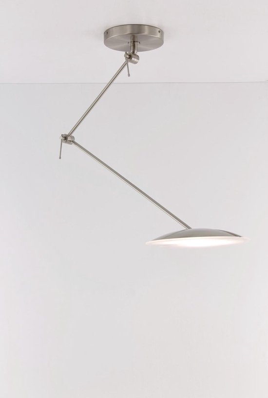 hoog scherp toediening HighLight plafondlamp Sapporo zwenkarm lightswing - 4 jaar garantie op LED  - mat staal | bol.com