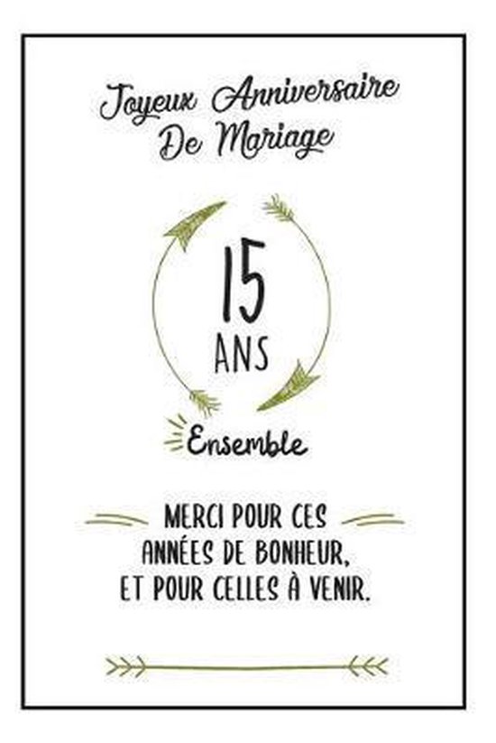 Bol Com Joyeux Anniversaire De Mariage Carnet Elise Moon Publishing Boeken