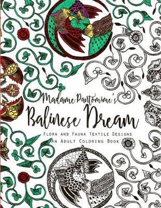 Balinese Dream (Adult Coloring Books)- Madame Pantomime's Ba ... - cover