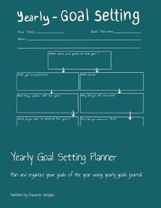 Yearly Goal Setting Planner Plan and organize your goals of the year