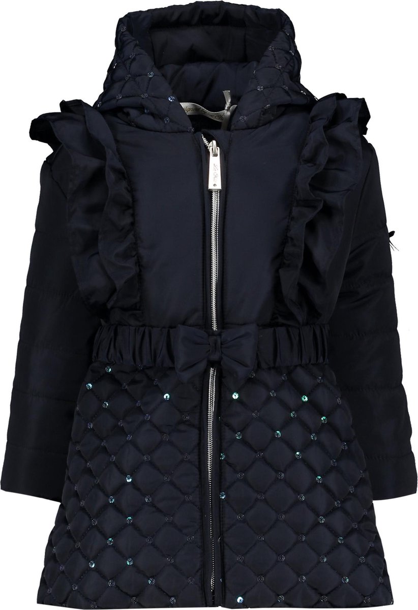 Le Chic Coat With Diamond Quilting Blue Navy |
