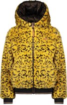 Nono Meisjes Reversible winterjas - Warm Mustard - Maat 110