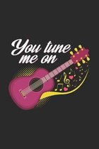 You tune me on: 6x9 Guitar - dotgrid - dot grid paper - notebook - notes