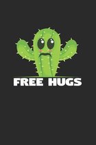 Free hugs: 6x9 Cactus - grid - squared paper - notebook - notes