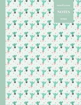Cornell System Notes 110 Pages: Cactus Notebook for Professionals and Students, Teachers and Writers - Succulent Llama Pattern