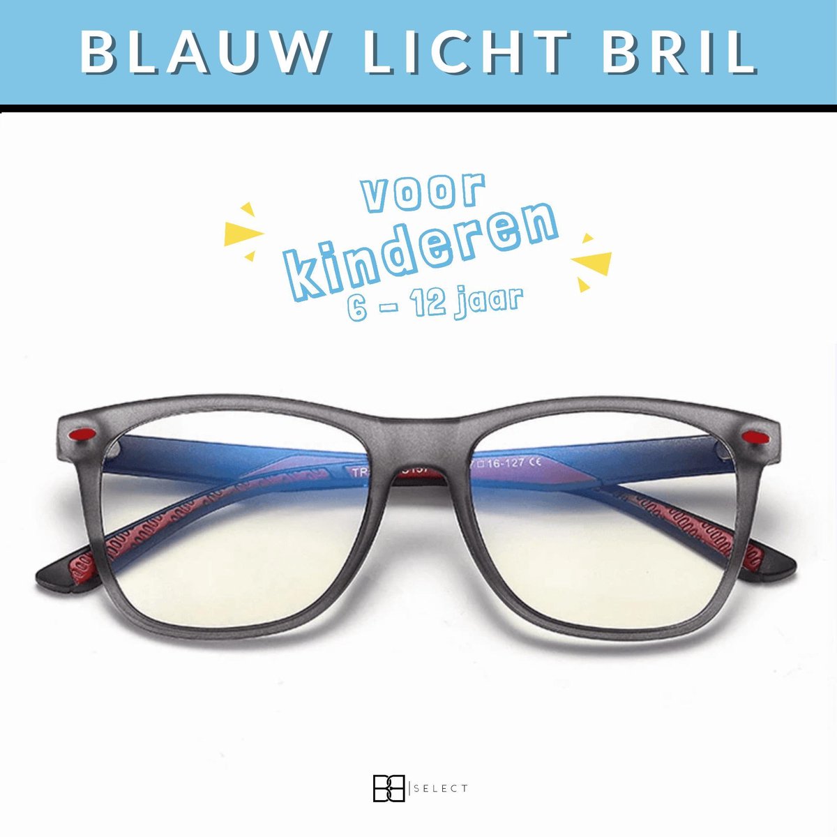 BB SELECT®| Anti blauw licht filter bril kinderen | 6 tot 12 jaar | unisex  |zowel... | bol.com