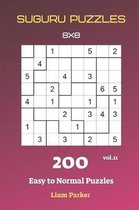 Suguru Puzzles - 200 Easy to Normal Puzzles 8x8 vol.11