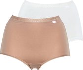 Katoenen Maxi slips Sans complexe | 2 stuks | wit en rose dawn 50