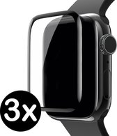 Screenprotector voor Apple Watch 4/5 Screenprotector Full Cover 44 mm - 3-PACK