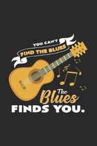 The blues finds you: 6x9 Blues - dotgrid - dot grid paper - notebook - notes