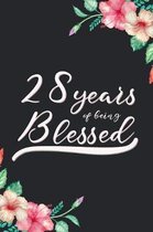 Blessed 28th Birthday Journal