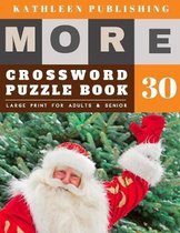 Crossword Puzzles Large Print: Crosswords Game - More Crosswords Quiz for beginners Large Print for adults & senior - santa claus decoration design