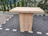 Sta tafel 76x120cm van nieuw blank steigerhout