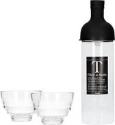 Hario Filter- Theefles - Ice thee fles inclusief twee thee glazen - Thee Set 750ml