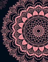 Mandala Abstract Floral Notebook Journal 8.5X11 Lined 120 Pages: Cute Mandala Pattern Notepad