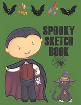 Spooky Sketchbook: Cute Halloween Gift Book, large 8.5 x 11in pages for drawing doodling sketching or making memories