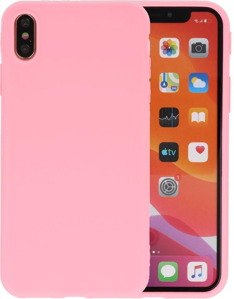 Bestcases Telefoonhoesje Backcover iPhone Xs Max - Roze