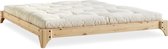 Elan Bed 160 W. Comfort Mat Clear lacquered Natural