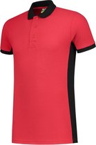 Lemon & Soda Polo Workwear Ss Red/bk Mt M Unisex