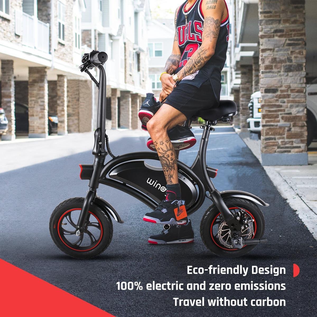 Windgoo B3 Mini-scooter Opvouwbare fiets - Zwart - 25 km per uur -  Elektrishe fiets - | bol.com